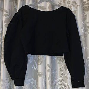Rue107 Black Crop Top 2X